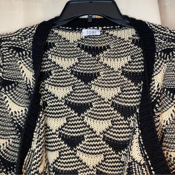 TOBI WATERFALL OPEN FRONT CARDIGAN - Picture 2 of 5